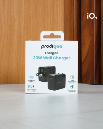 PRODIGEE ENERGEE CARGADOR DE PARED 20W USB-C NEGRO
