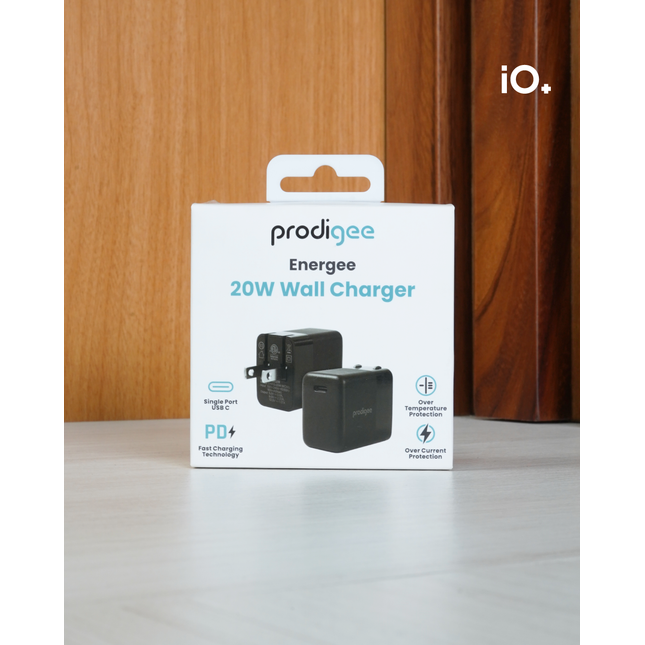 PRODIGEE ENERGEE CARGADOR DE PARED 20W USB-C NEGRO