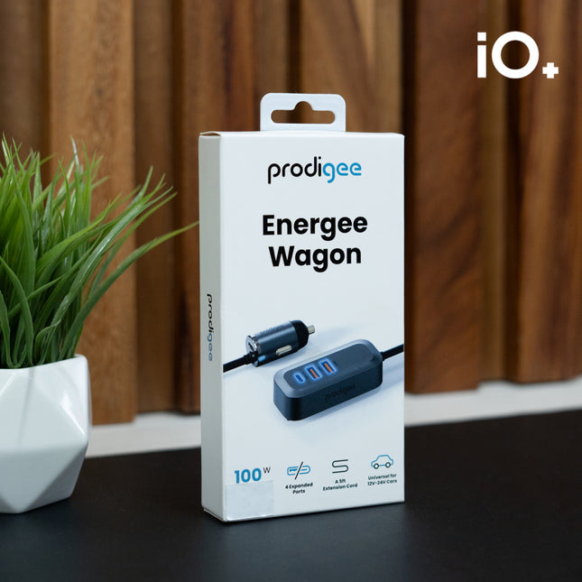 PRODIGEE ENERGEE WAGON CARGADOR DE CARRO 100 WATTS NEGRO