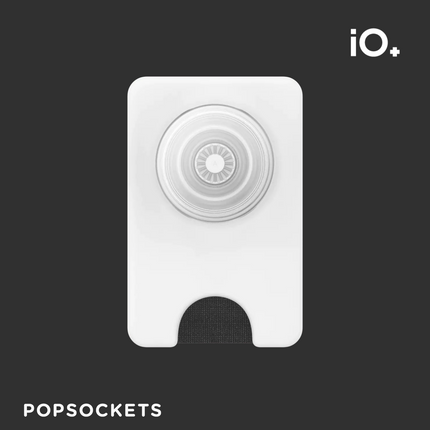 POPSOCKET WALLET MAGSAFE WHITE CLEAR