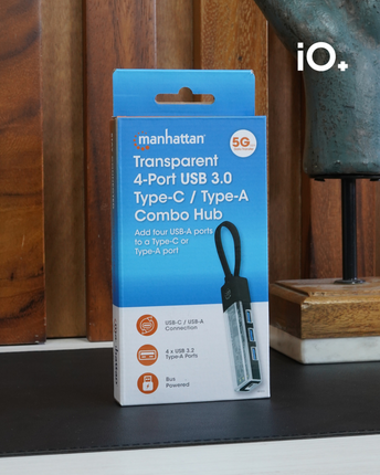 Manhattan, HUB USB-C 4 en 1